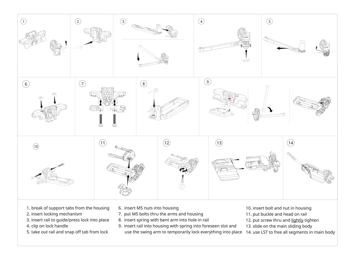 SEATTAIL DIY PRINT KIT l STL Files + Hardware