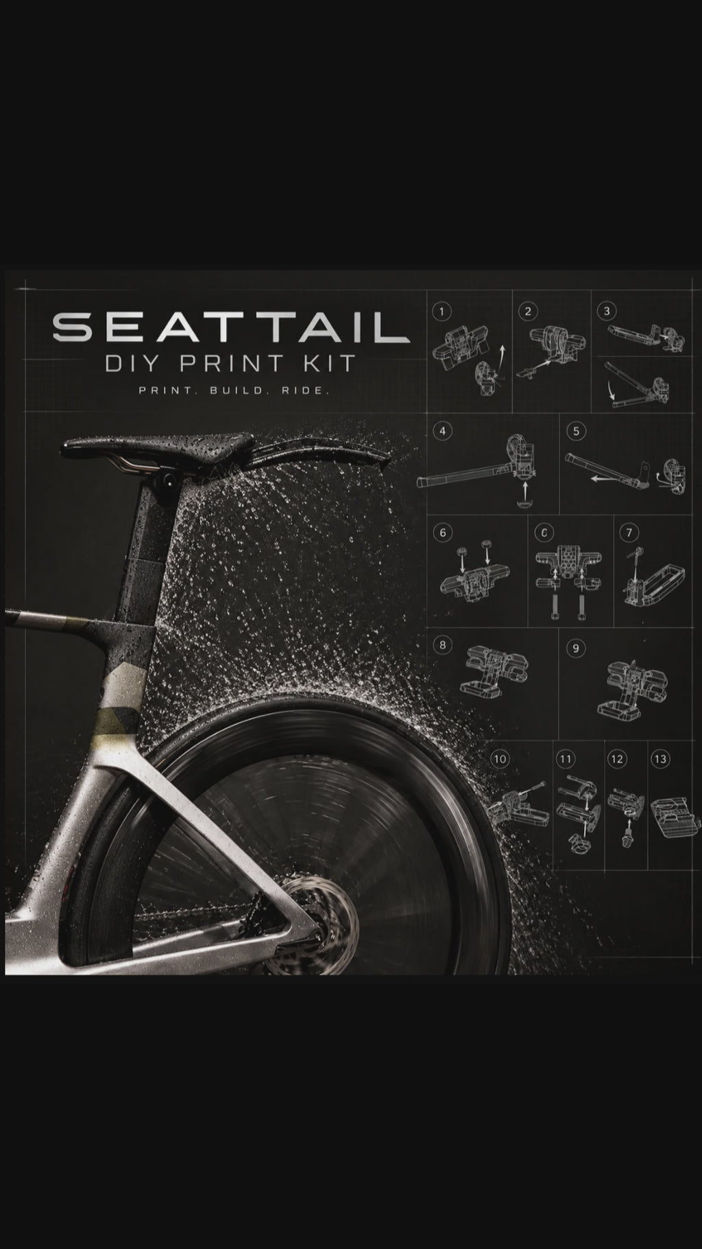 SEATTAIL DIY PRINT KIT l STL Files + Hardware