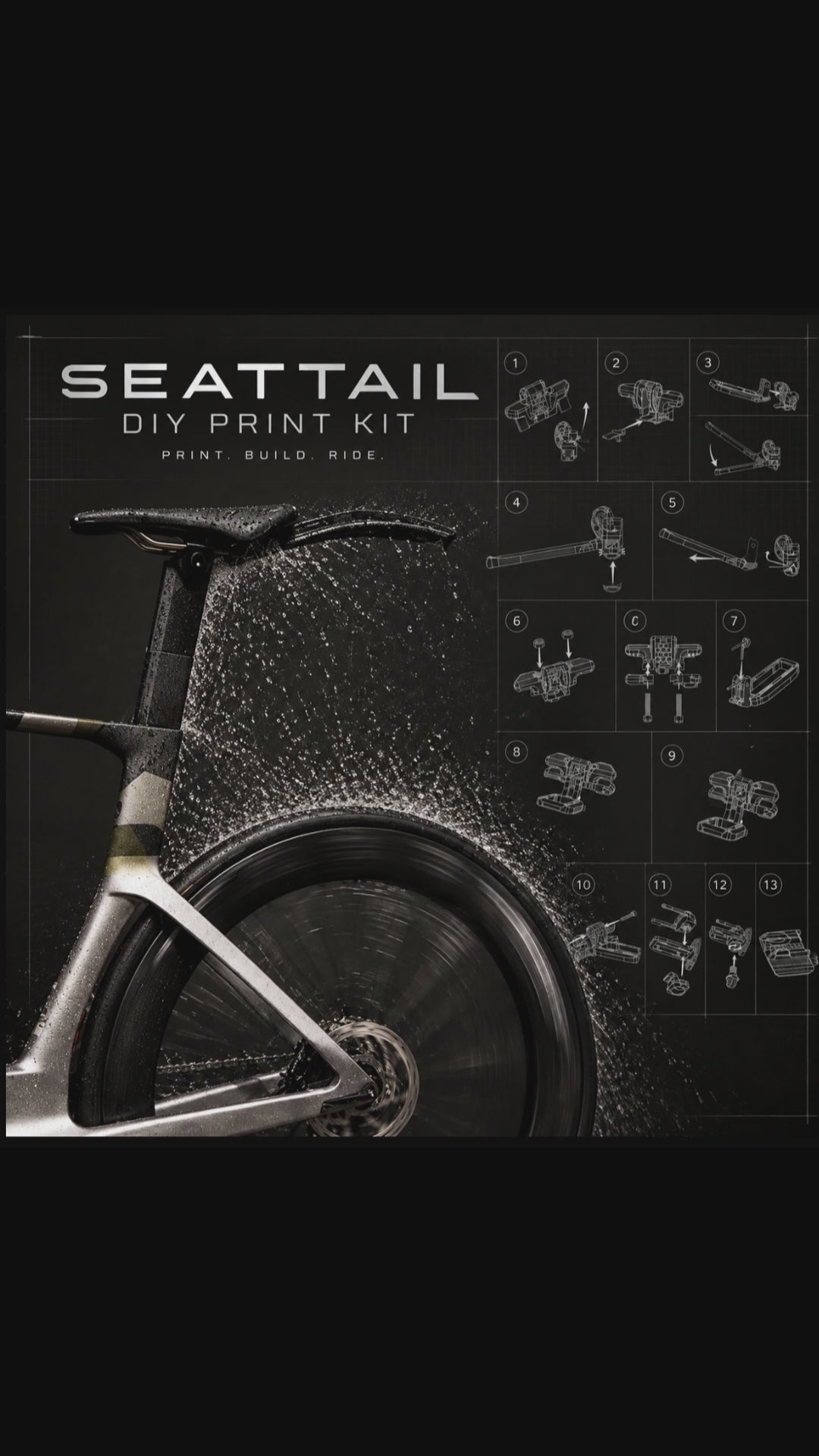 SEATTAIL DIY PRINT KIT l STL Files + Hardware